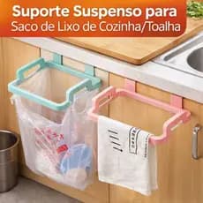 Suporte para Saco de Lixo de Cozinha/Toalha - Suspenso