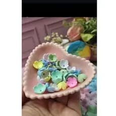 flores de acabamento cor candy color flores de biscuit flor para arrancado mini florzinhas de biscuit