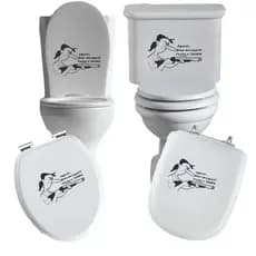 ADESIVO DIVERTIDO VASO SANITÁRIO PRIVADA CAIXA ACOPLADA DESCARGA AZULEJO BOX VIDRO SUPERFICIE LIZA DECORATIVO PERSONALIZADO