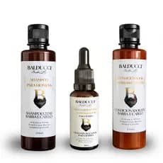 Kit Barba Completo Masculino Hidratação Limpeza e Alinhamento dos Fios
