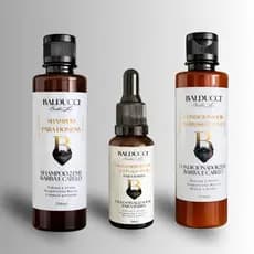 Kit Masculino para Barba Shampoo Condicionador Óleo e Tratamento