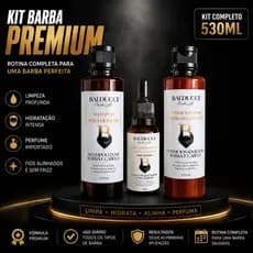 KIT BARBA COMPLETO Shampoo Para Barba Óleo Para Barba Balm Hidratante Crescimento Hidratação Masculino