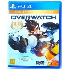 Jogo De P-s-4 Overwatch Ps-4 Midia Fisica Semi Novo