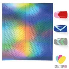 Stencil para Unhas Fitinhas Triangular Molde Airbrush Adeviso Estencil