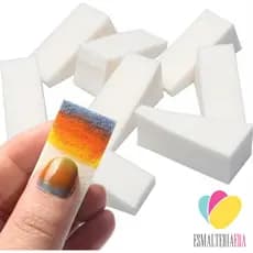 Kit Esponjas para Decoração de unhas Degradê Esponjado Nail Art Formato Triangular Queijinho