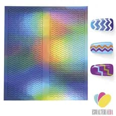 Stencil para Unhas Chevron Molde Airbrush Adeviso Estencil