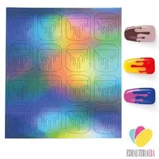 Stencil para Unhas Líquido Escorrendo Molde Airbrush Adeviso Estencil