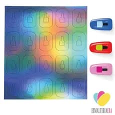 Stencil para Unhas Esmaltinhos Molde Airbrush Adeviso Estencil