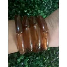 Kit 4 Peças Pulseira Braceletes Acrílico Redondo Tendência da Moda Na Cor Tartaruga