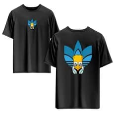Camisa Camiseta Manga Curta 100% Algodão Premium Estampada Masculina Feminina Os Simpsons Bart Simpson Desenho