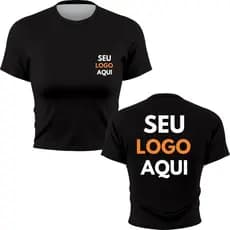 Cropped Feminino Personalizado  Sua Ideia Aqui Estampa Foto Seu Logo Gola Redonda Manga Curta Blusinha 100% Algodão