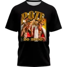 Camiseta Camisa 100% Masculina Feminina Estampada Mc Poze Do  Rodo Pz  Fuck  Menino Rei