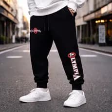 Calça Moletom Masculino Treino Academia Olympia Estilosa Streetwear Moda Inverno Versátil Casual