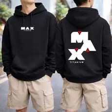 Moletom Academia Suplamentos Max Maromba Titanium Treino Flanelado Blusa De Frio Academia Unissex