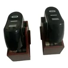 Kit C/2 Interruptor Chave Gangorra 3 Posições Secador Taiff - Preto/Original