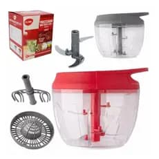 Triturador de Alimento Processador Alimentos 3 Em 1 Manual A Corda 3 Laminas Inox
