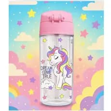 Garrafa squeeze água garrafinha infantil bico silicone pop copo parede dupla anti-impacto