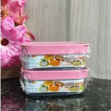 Kit 2 Potes Herméticos 450ml para Mantimentos Empilháveis em Acrílicos Marmitas.
