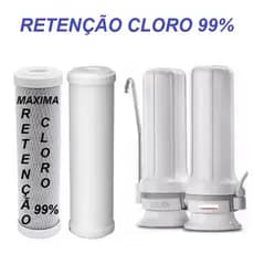 Refil Filtro Água Carvão Casca Coco 99% Cloro + Refil PP Compatível  Purificador Hoken Multi 1500, Bbi, As2 Hidrofiltros