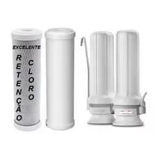 Kit Refil Filtro Purificador Para Hoken Multi 1500 Pentair As2 Hidrofiltros Bbi Cavão + Refil PP/ 01 Par e 02 Pares