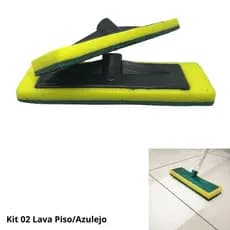 Kit 02 Lava Piso Limpeza Pesada Para  Azulejo/Chão/Cozinha/Banheiro/Piscina/Esfregão/Sem Cabo-NEW