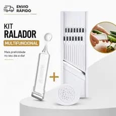 Kit Ralador Cortador De Legumes Frutas Queijos Boleador Descascador de Legumes e Frutas Keita-NEW