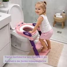 Assento Redutor Infantil Com Escada Para Vaso Sanitário Sapo