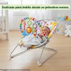 Cadeira Cadeirinha de Balanço Descanso do Bebê com Música e Cinto Ajustável