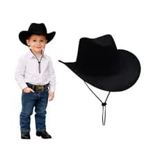 CHAPÉU COUNTRY RODEIO  INFANTIL COM CORDÃO E REGULAGEM INTERNA