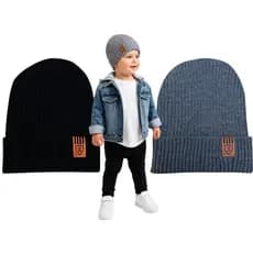 2 Touca Frio estilo Infantil Bebê Gorro Boina Menino