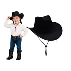 CHAPÉU COUNTRY RODEIO  CAMURÇA MENINA INFANTIL BEBÊ COM CORDÃO E REGULAGEM FESTA JUNINA SÃO JOÃO