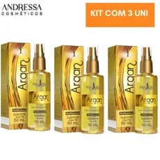 Kit óleos Multifuncional argan 3 Unidades 50ml Super Promoção
