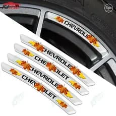4pçs Aro De Adesivo De Roda De Carro Para Chevrolet Onix Cruze S10 Omega Prisma Celta Astra Sonic Aveo Spark Trax Cavailier Colorado Trailblazer Captiva Spin Acessórios