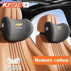 【 Ergonomics 】 Chevrolet Memória Algodão Para O Encosto De Cabeça Do Assento Carro Acessórios De Decoração Macia E Confortável Rastreador De Ranhuras Onix Aveo Captiva Cavalier S10 Pickup Spin Cruze