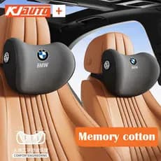 【 Ergonomics 】 Bmw Memória Algodão Para Assento De Carro Apoio De Cabeça Macio E Confortável Acessórios De Decoração 3 Series 5 X5 X3 X1 2 1 4 X4