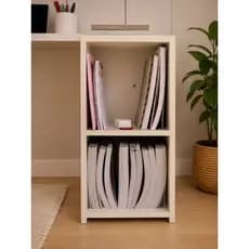 Mesa de Cabeceira Com 02 Prateleiras Organizadora em MDF