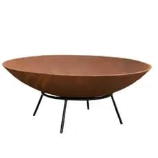Lareira Externa Ecológica Com Suporte 60cm Ferro Fundido