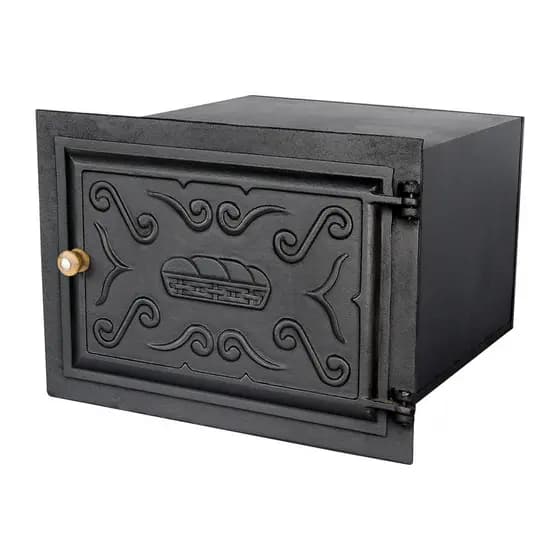 Forno Quadrado Para Fogão da Lenha Ferro Fundido Caixote em Aço 0,90mm