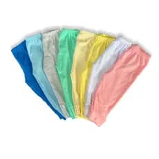 Kit C/5 - Calça / Mijão de Bebê Culote Liso Malha Canelada Diversas Cores