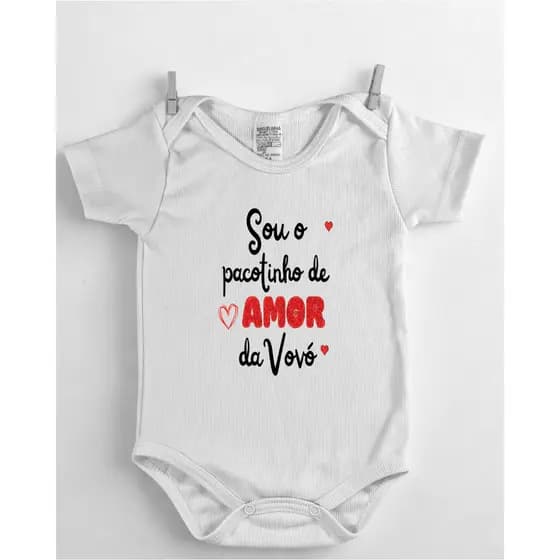 Body de Bebê Personalizado – Frases para Vovó e Vovô