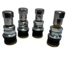 Kit 4 Bicos Para Liga Leve Motocicleta Furo Fino Pneu Sem Câmera