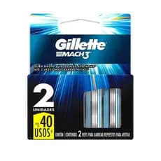 Carga Para Lâmina De Barbear Gillette Mach3 c/ 2 unidades