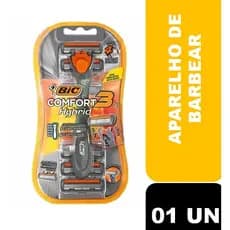 Aparelho de barbear Bic Comfort Hybrid c/ 06 cartuchos