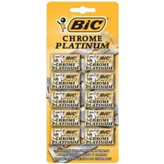 Lâmina Cartela Bic Chrome Platinum - Cartela c/ 50un