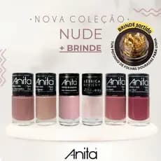 Kit 6 Esmaltes TONS NUDE + BRINDE