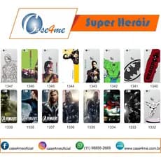 Capinha P/ Celular Flexível, Super heróis! Samsung, Apple, Motorola, LG, Asus, Redmi, Xiaomi
