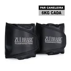 Par de Tornozeleira de Peso Caneleira 6kg Profissional Academia e Treino em Casa