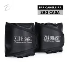Par de Tornozeleira de Peso Caneleira 2kg Profissional Academia e Treino em Casa