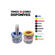 Fio Cabo Flexivel Colorido 1mm 100m