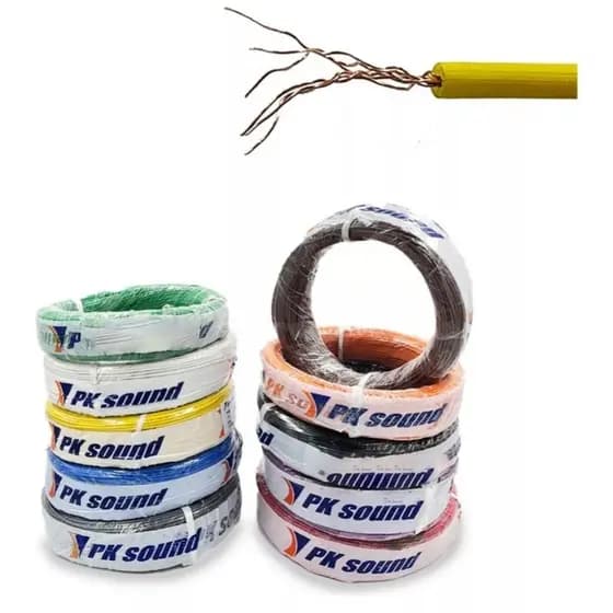 Fio Cabo Flexivel 0,75mm Rolo 100% Cobre Medida variada (10 ou 25 ou 50 metros)